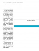 Alto al dolor. (Relacion con la psicología)