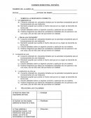 EXAMEN SEMESTRAL PRIMERO DE SECUNDARIA