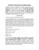 EL CONTRATO PRIVADO DE COMPRAVENTA