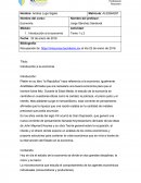 Introducción a la economía.