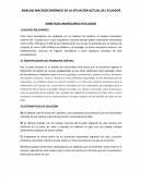 ANÁLISIS MACROECONÓMICO DE LA SITUACIÓN ACTUAL DEL ECUADOR