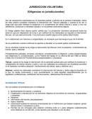 JURISDICCION VOLUNTARIA (Diligencias no jurisdiccionales)