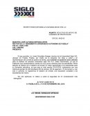 LA SOLICITUD DE APOYO DE CAÑONES DE PROYECCIÓN