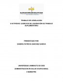 Actividad: Ejercicio de liquidación de trabajo suplementario