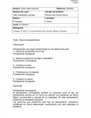 Título: Tipos de pensamientos