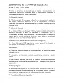 CUESTIONARIO DE SEMINARIO DE NECESIDADES EDUCATIVAS ESPECIALES