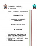 FUNDAMENTOS DE DISEÑO ESTRUCTURAL “AVANCES DE PROYECTO.