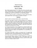 Reporte de lectura. Frankenstein, 1817