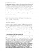 Gestion de operaciones sostenible