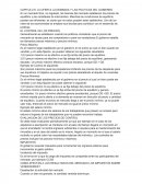 LA OFERTA LA DEMANDA Y LAS POLITICAS DEL GOBIERNO