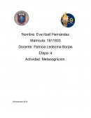 Actividad: Metacognicion de español