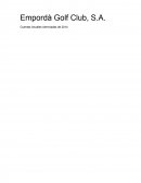 Cuentas Anuales Abreviadas de 2014 Empordà Golf Club, S.A