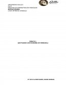 ENSAYO QUE PASARÁ CON ECONOMÍA DE VENEZUELA
