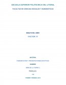 ENSAYO DEL LIBRO FACTOR ‘X’