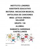 ANTOLOGIA DE CANCIONES PREESCOLAR