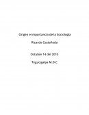 Ensyo El Origen de la Sociologia
