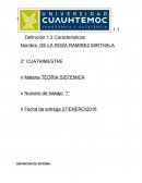 LA Definicion de sistema y caracteristicas