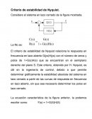 Criterio de estabilidad de Nyquist.