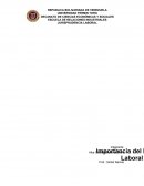 Un Ensayo Importancia del Derecho Laboral