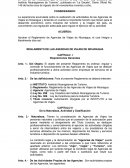 Reglamentos de agencias de viajes