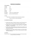 PROPUESTA PEDAGÓGICA.