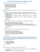 PROPUESTA DE PREGUNTAS DE EXAMEN DEL TEMA 1