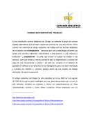 Como es el Codigo sustantivo