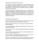Clasificacion de las instituciones sin fines de lucro