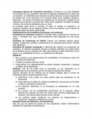 Conceptos básicos de inventarios Inventario.