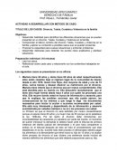 ACTIVIDAD A DESARROLLAR CON METODO DE CASO: TITULO DE LOS CASOS: Divorcio, Tutela, Curatela y Violencia en la familia