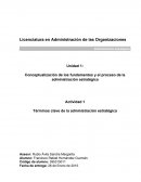 Conceptualización de los fundamentos y el proceso de la administración estratégica