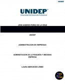Administracion de la pequeña y mediana empresa