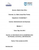 La interrelación de la contabilidad entre las finanzas, economía, y administración