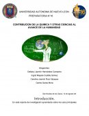 CONTRIBUCION DE LA QUIMICA Y OTRAS CIENCIAS AL AVANCE DE LA HUMANIDAD