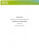 Proyecto final fundamento a la administracion