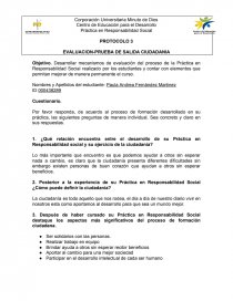PROTOCOLO 3 EVALUACION-PRUEBA DE SALIDA CIUDADANIA. Página 1