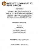 DISEÑO E IMPLEMENTACIÓN DE UN MANUAL DE LIMPIEZA DE LAS 5S PARA EL AREA DE COMEDOR DE LA EMPRESA BEPENSA BEBIDAS CEDIS PACAPTÚN