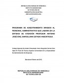 Programa de adiestramiento.