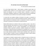 El contrato moral del profesorado.