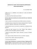 PROPUESTA DE CURSO PARA ESTUDIANTES UNIVERSITARIOS