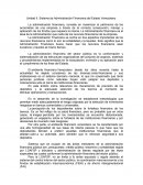 Unidad II. Sistema de Administración Financiera del Estado Venezolano
