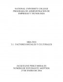 Factores Sociales y Culturales de Consumidor