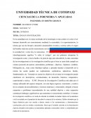 CIENCIAS DE LA INDENIERIA Y APLICADAS Ensayo investigación