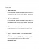 Calidad Total ¿Qué es calidad total?