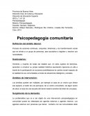 Psicopedagogia comunitaria