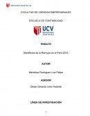 Beneficios de la Remype en el Perú 2015