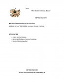 SISTEMATIZACIÓN MATERIA. Bases psicológicas del aprendizaje