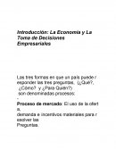 La Economía y La Toma de Decisiones Empresariales