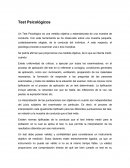 Un Test Psicológico es una medida objetiva y estandarizada de una muestra de conducta