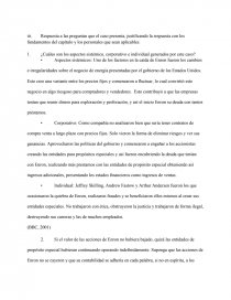 Respuesta a las preguntas que el caso presenta, justificando la respuesta con los fundamentos del capítulo y los personales que sean aplicables. Página 1